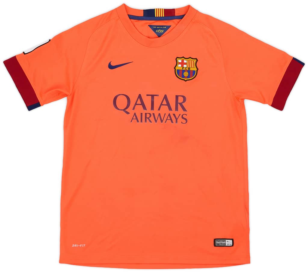 2014-15 Barcelona Away Shirt - 6/10 - (L.Boys)