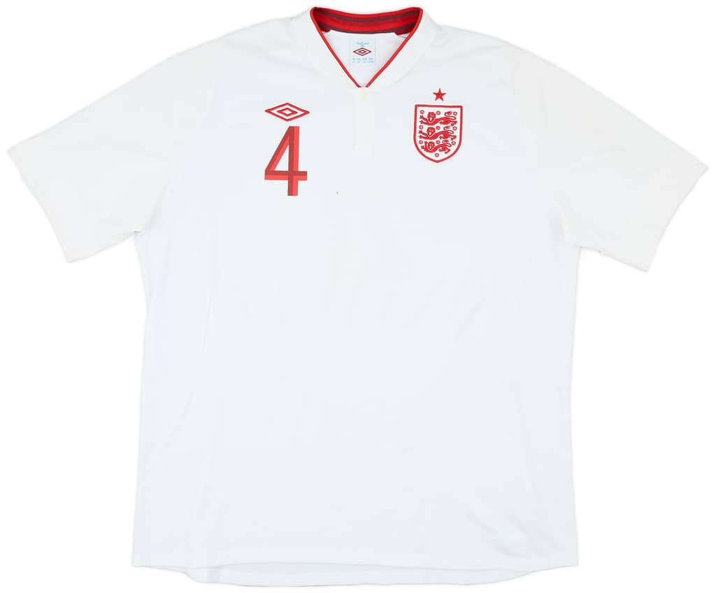 2012-13 England Home Shirt Gerrard #4 - 6/10 - (3XL)