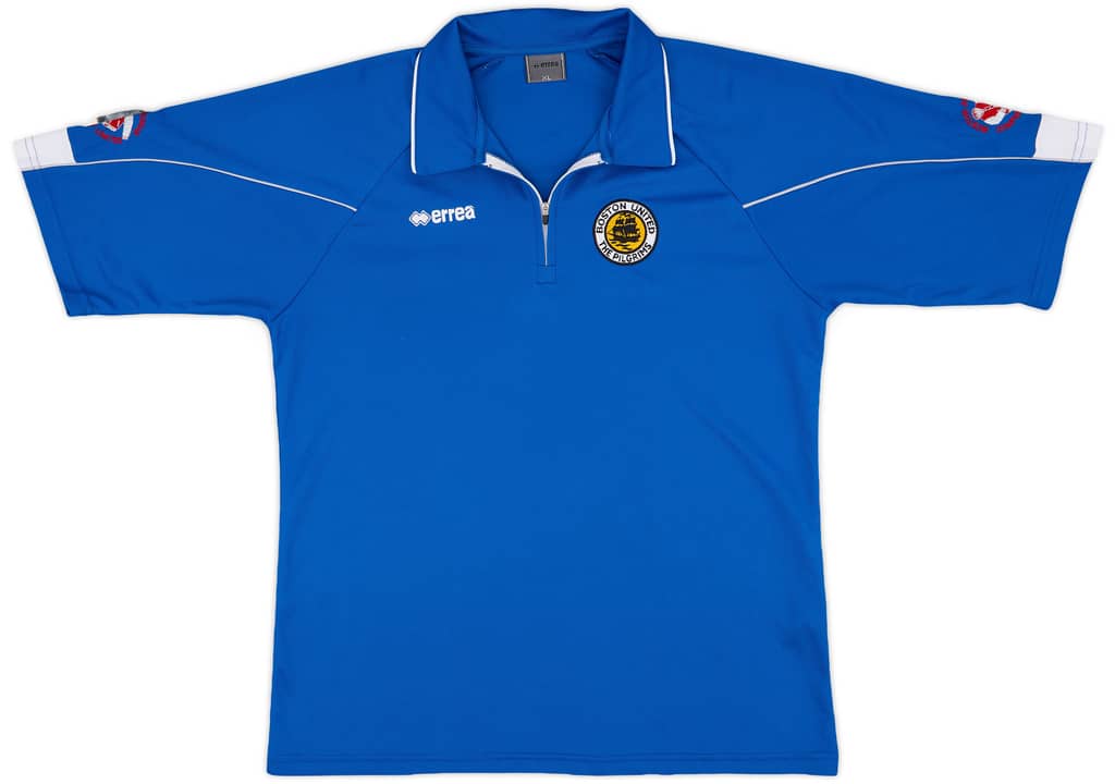 2012-13 Boston United Errea 1/4 Zip Polo Shirt - 9/10 - (XL)