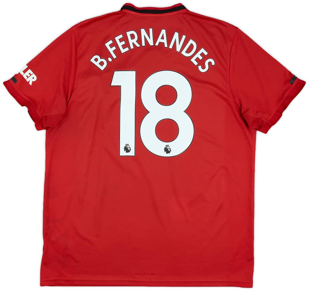 2019-20 Manchester United Home Shirt B.Fernandes #18 - 5/10 - (XL)