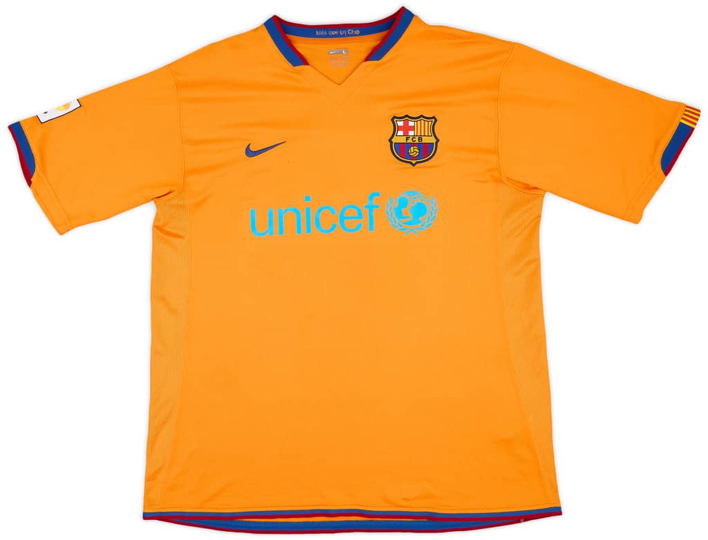2006-08 Barcelona Away Shirt Messi #19 - 8/10 - (L)