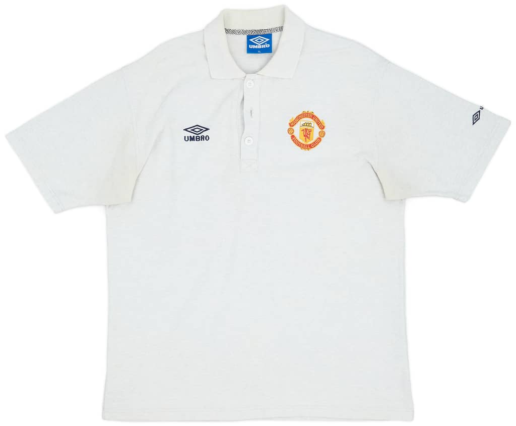 1996-97 Manchester United Umbro Polo Shirt - 7/10 - (XL)