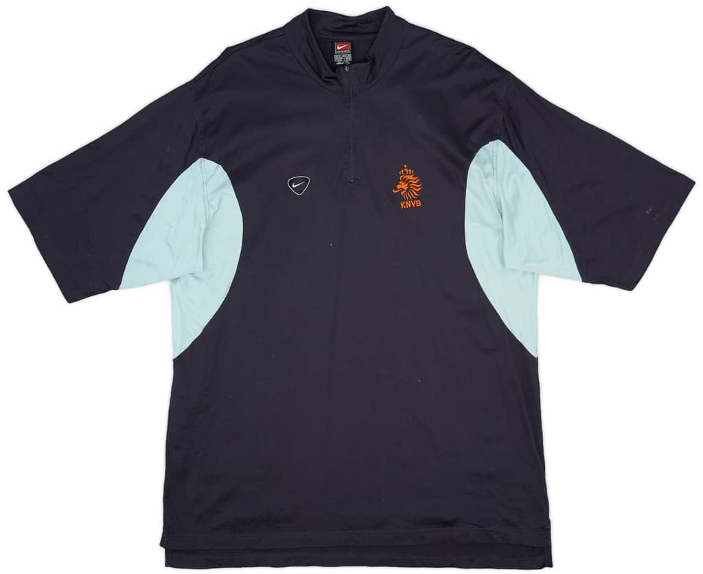 2002-04 Netherlands Nike 1/4 Zip Training Top - 8/10 - (XL)