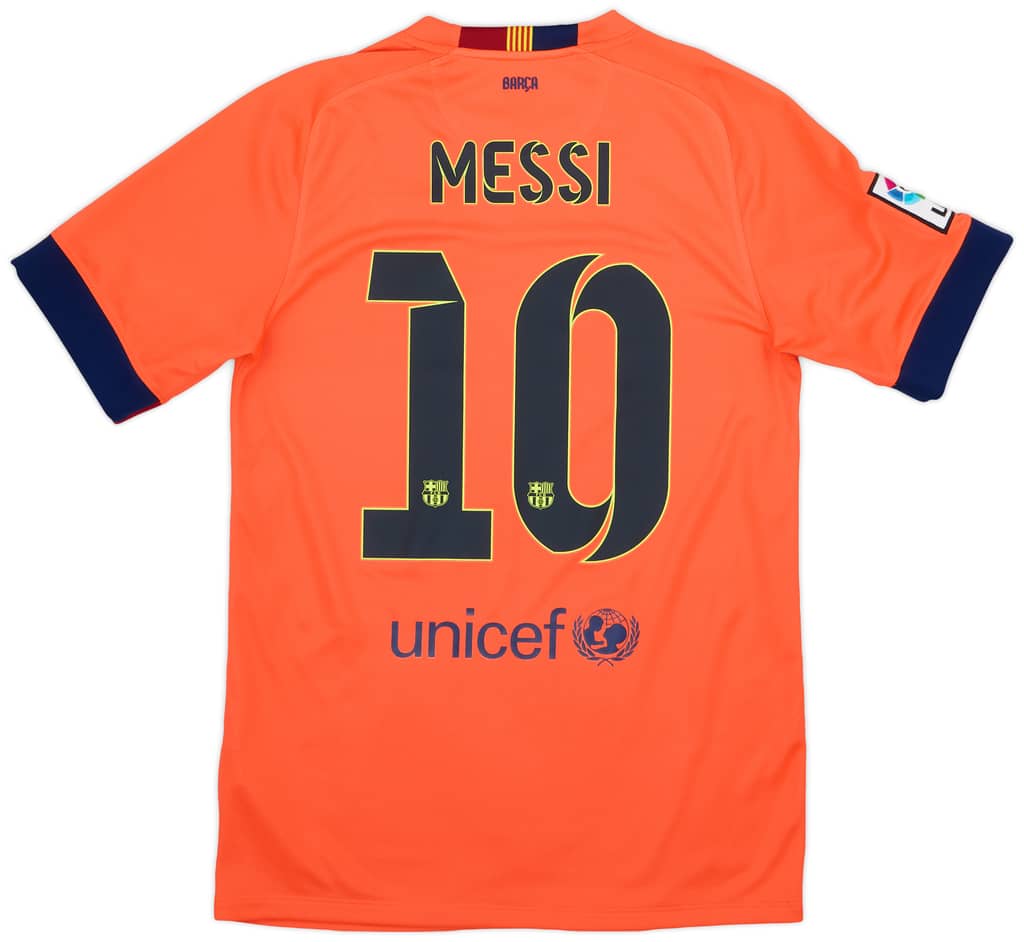 2014-15 Barcelona Away Shirt Messi #10 - 6/10 - (S)