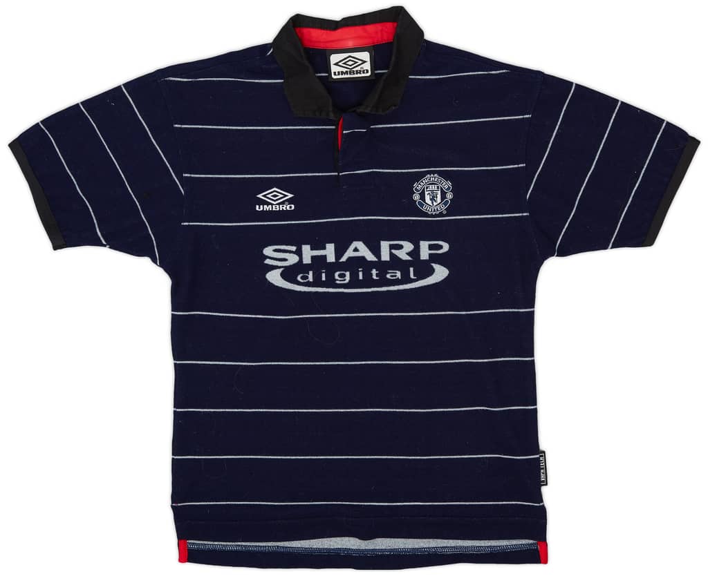 1999-00 Manchester United Away Shirt - 9/10 - (M.Boys)