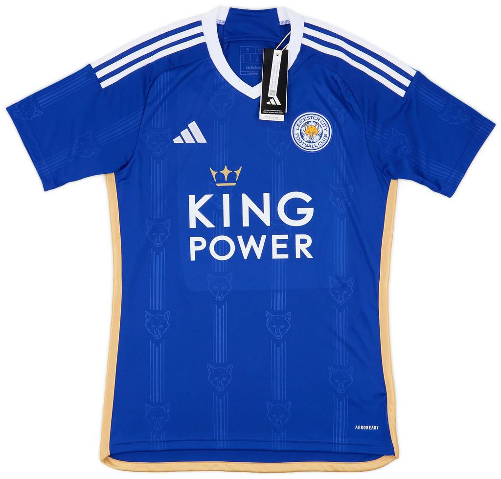 2023-24 Leicester Home Shirt Vardy #9 (S)