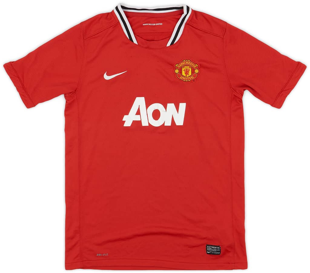 2011-12 Manchester United Home Shirt - 6/10 - (XL.Boys)