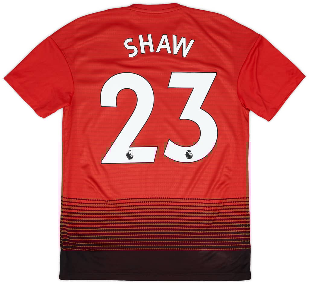 2018-19 Manchester United Home Shirt Shaw #23 - 8/10 - (S)