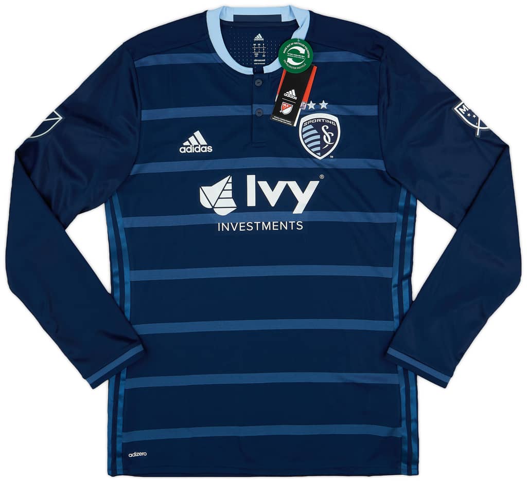 2017 Sporting Kansas City Authentic Away L/S Shirt (L)