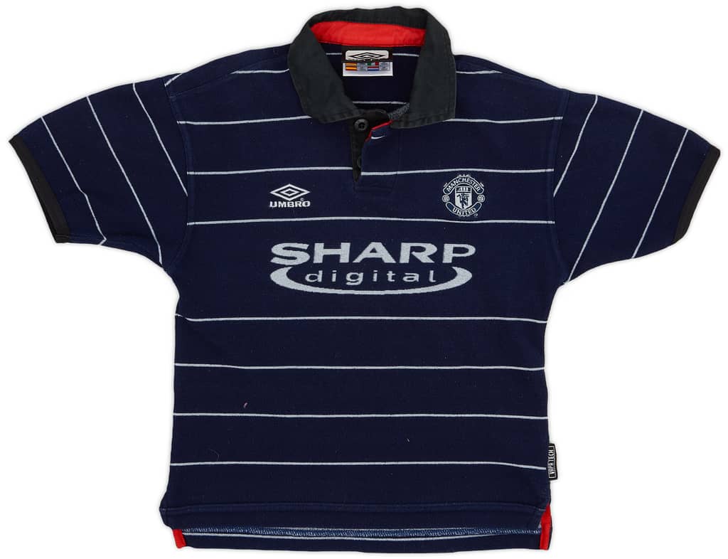 1999-00 Manchester United Away Shirt - 8/10 - (M.Boys)