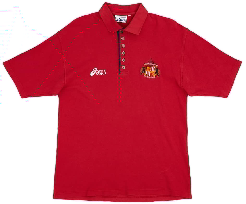1998-99 Sunderland Asics Polo Shirt - 9/10 - (L)