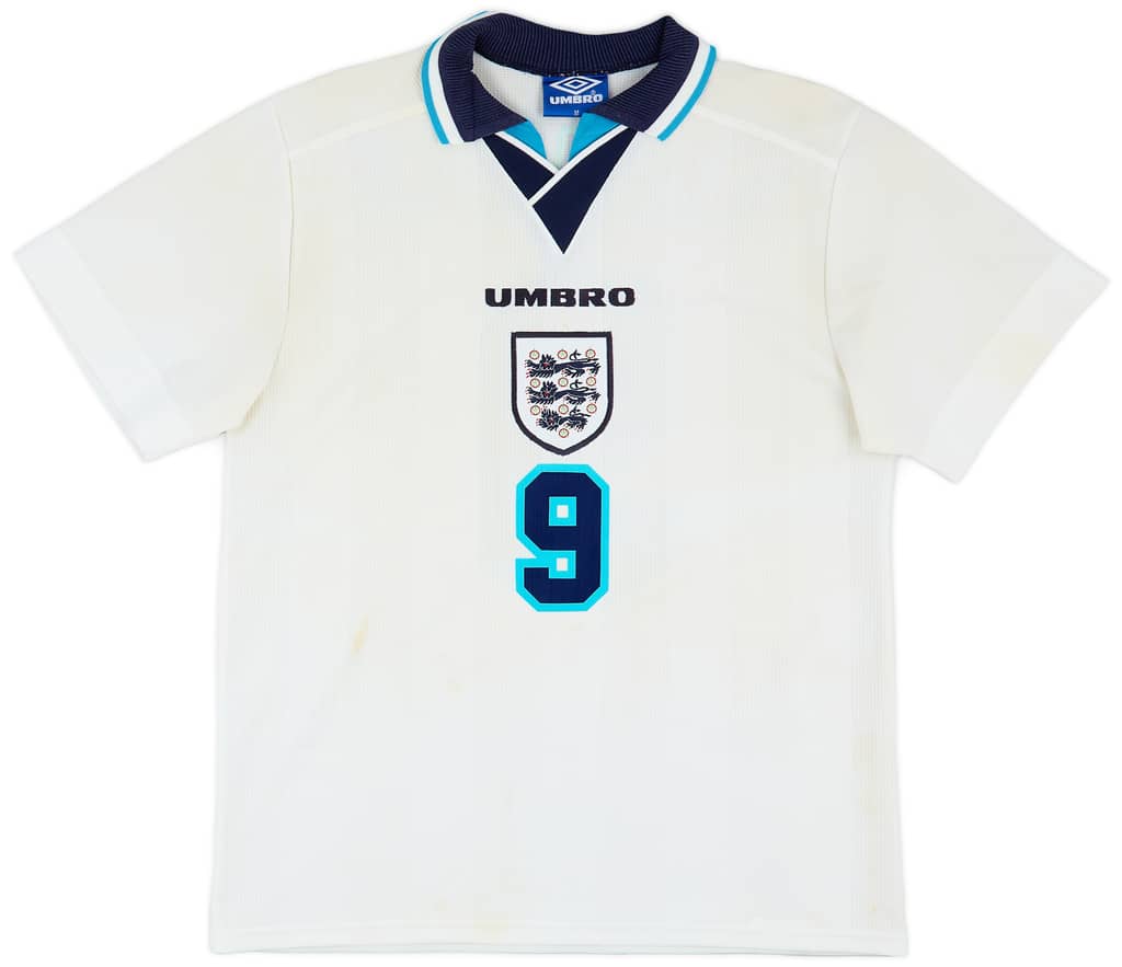 1995-97 England Home Shirt Shearer #9 - 6/10 - (M)