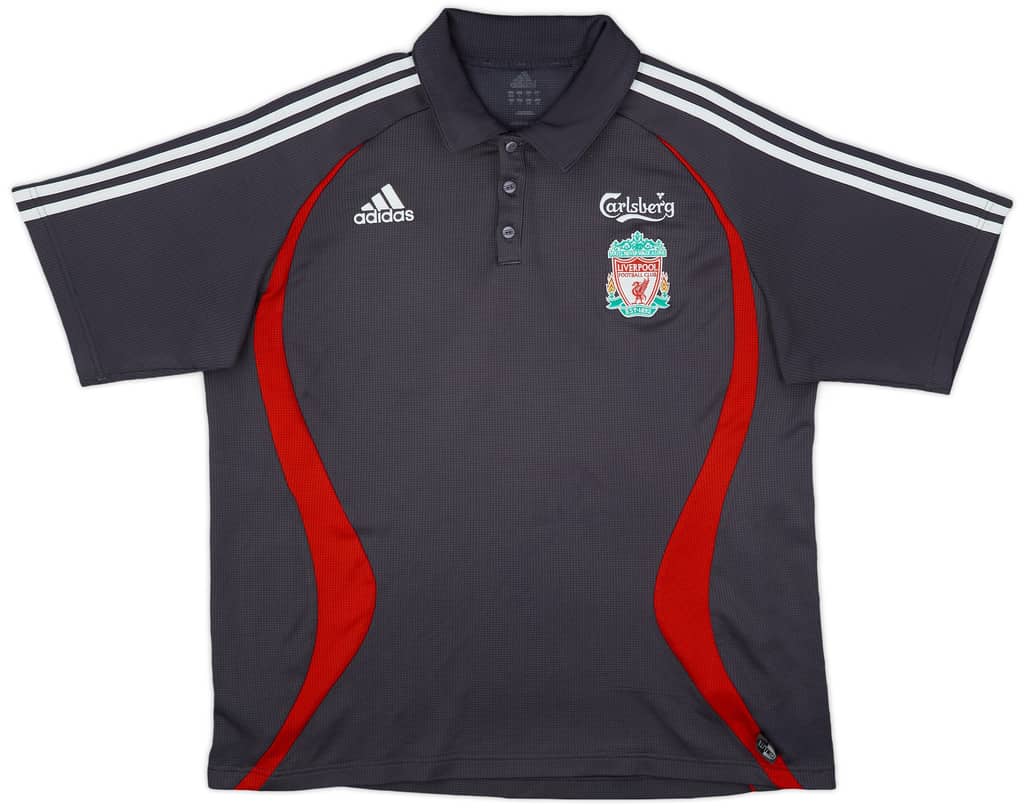 2006-07 Liverpool adidas Polo Shirt - 7/10 - (XL)