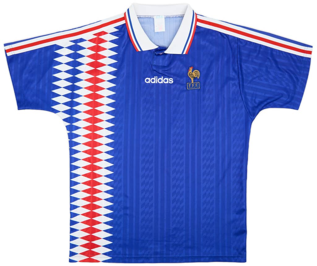 1994-96 France Home Shirt - 7/10 - (L/XL)