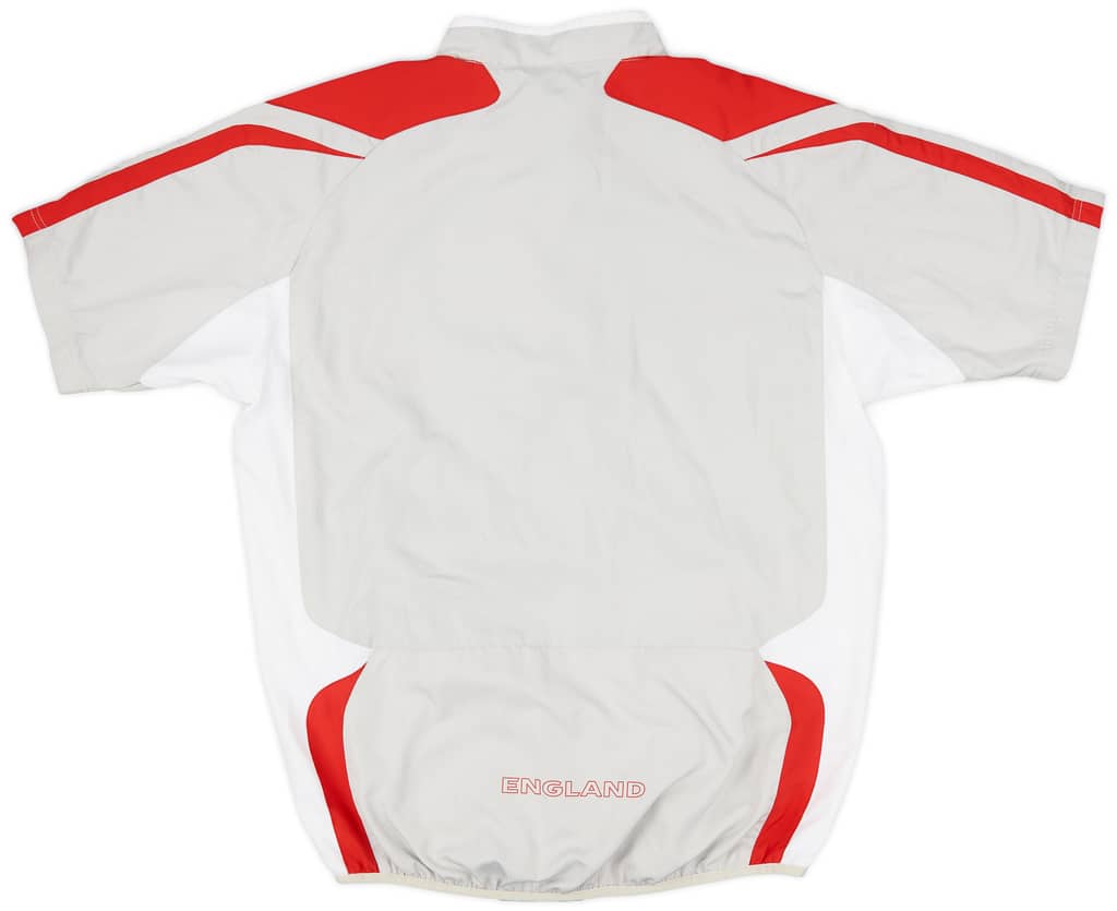 2007-08 England Umbro 1/4 Zip S/S Training Top - 8/10 - (M)
