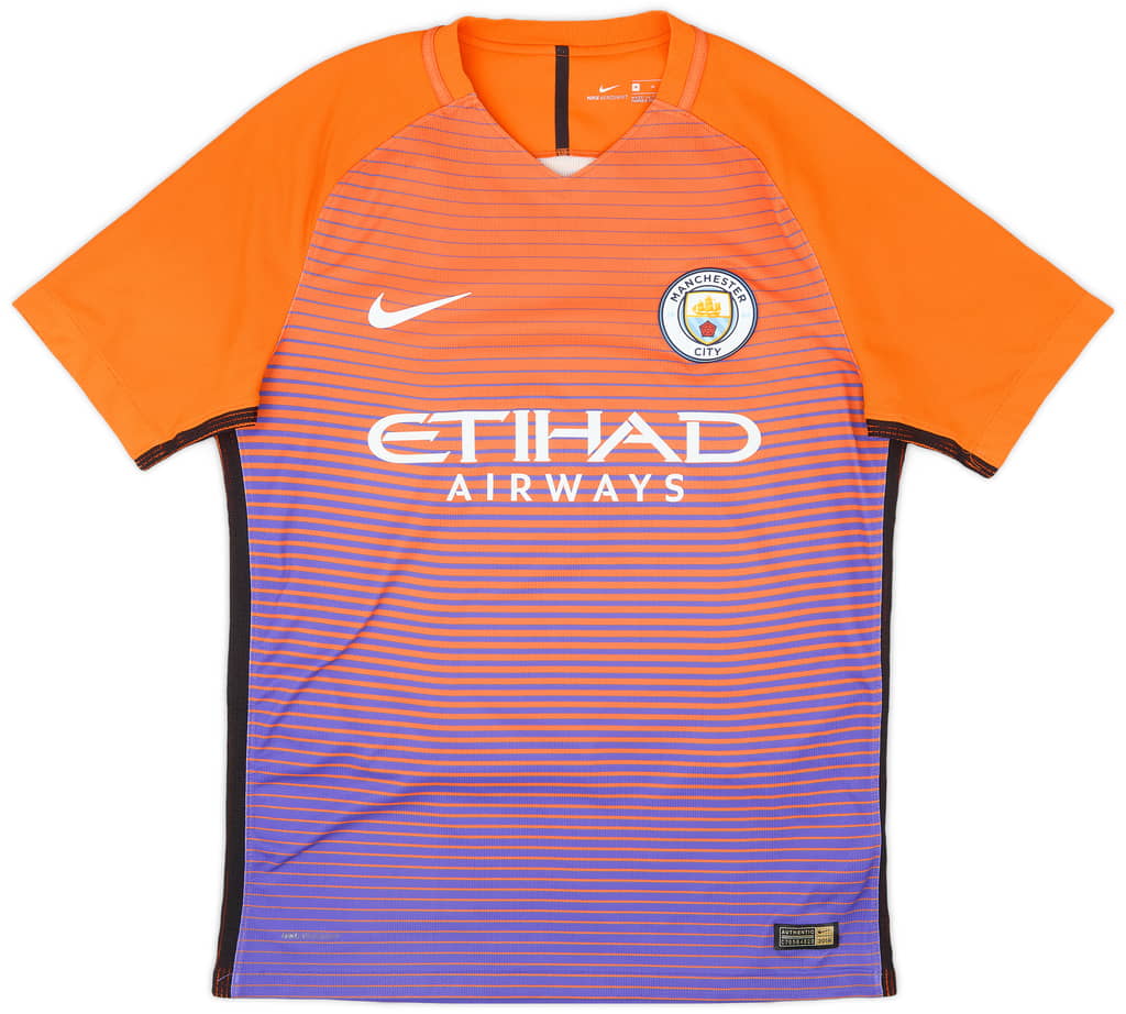 2016-17 Manchester City Authentic Third Shirt Fernandinho #25 - 8/10 - (M)
