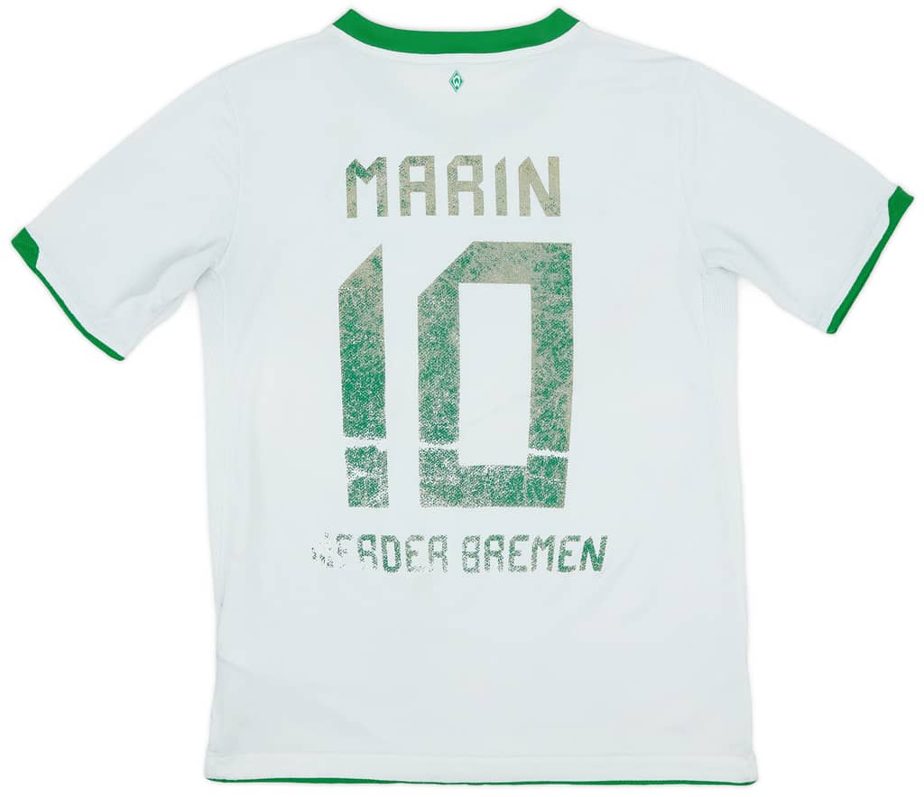 2010-11 Werder Bremen Away Shirt Marin #10 - 3/10 - (XL.Boys)