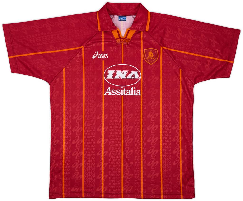 1996-97 Roma Home Shirt - 9/10 - (XL)