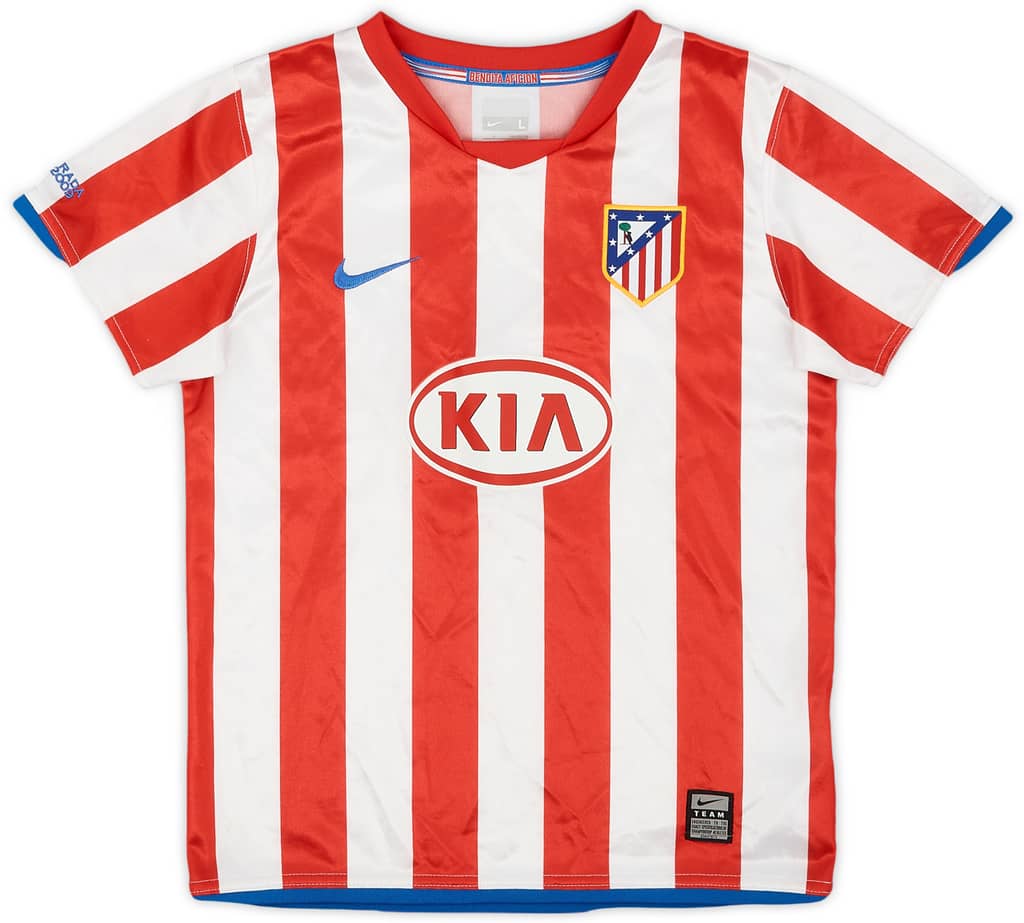 2008-09 Atletico Madrid Home Shirt - 8/10 - (6-7 Years)