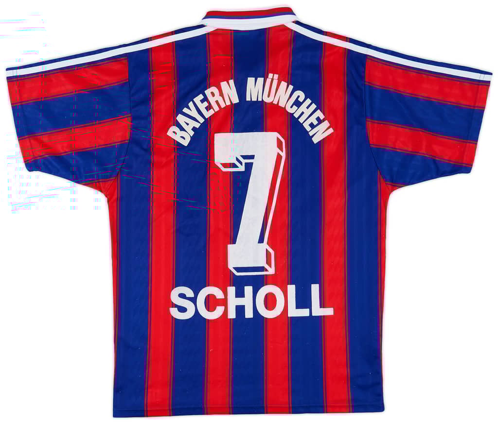 1995-97 Bayern Munich Home Shirt Scholl #7 - 8/10 - (S)