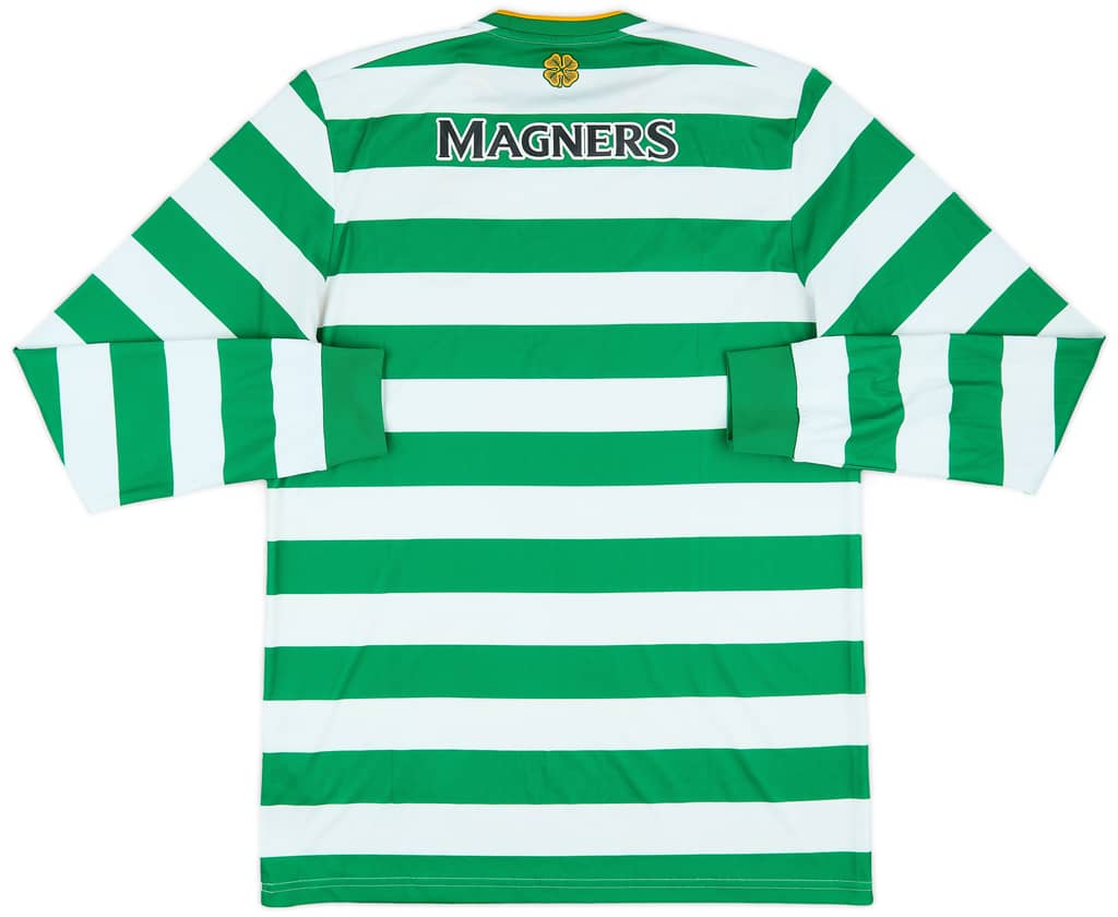 2020-21 Celtic Home L/S Shirt - 8/10 - (M)
