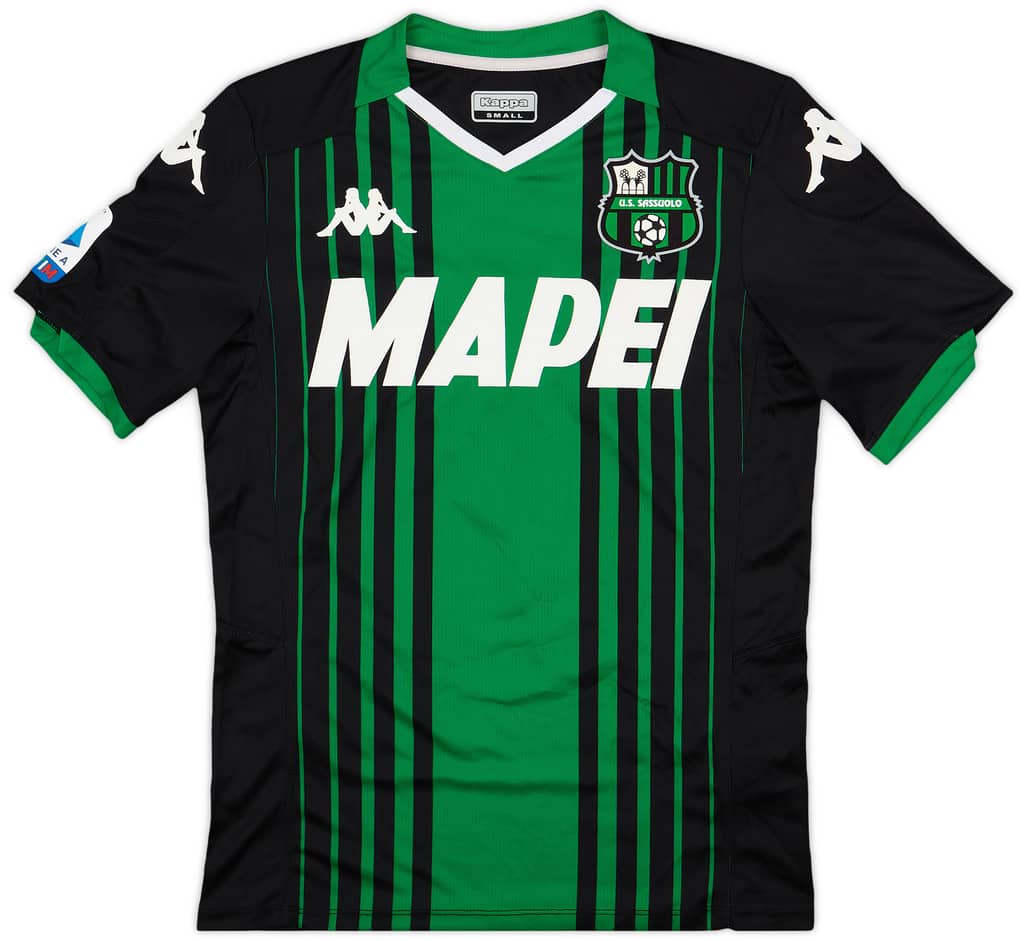 2019-20 Sassuolo Authentic Home Shirt Boga #7 - 8/10 - (S)