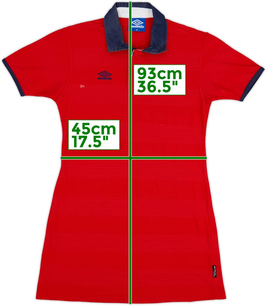 1999-01 England Away Shirt/Dress - 8/10 - (Women's M)