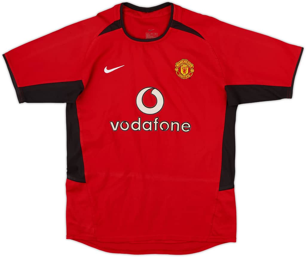 2002-04 Manchester United Home Shirt - 8/10 - (M.Boys)