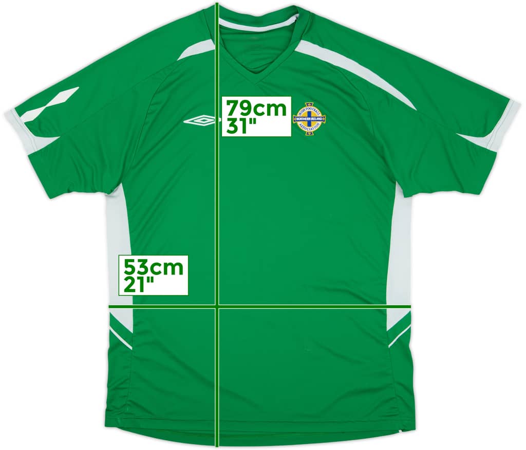 2006-07 Northern Ireland Umbro Training Shirt - 8/10 - (XL)