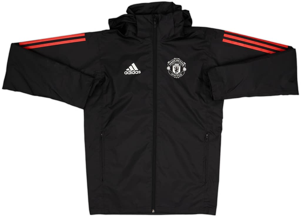 2017-18 Manchester United adidas Hooded Rain Jacket - 9/10 - (XS)