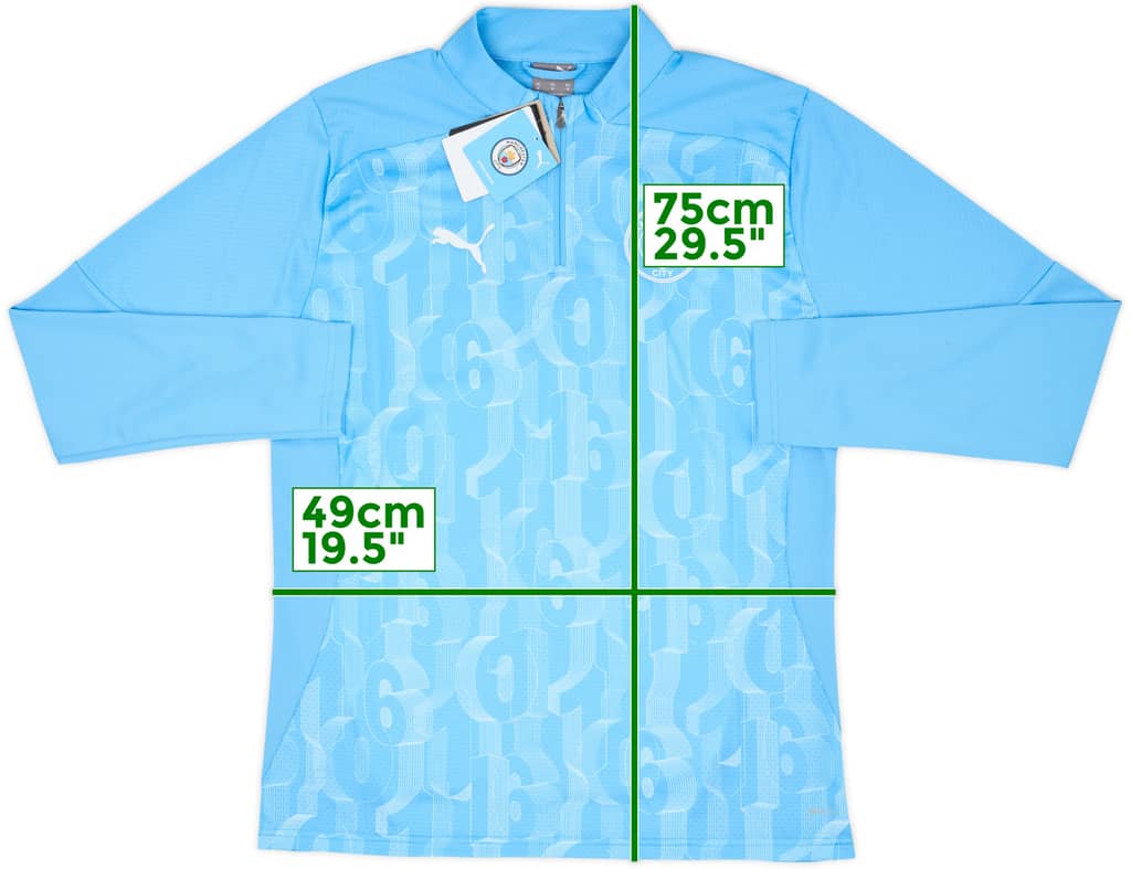 Top de entrenamiento 1/4 Zip Puma del Manchester City 2024-25 (M)