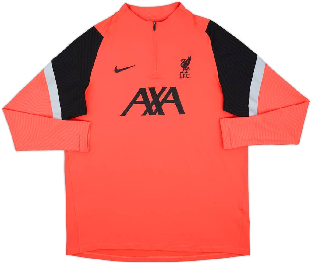 2020-21 Liverpool Nike 1/4 Zip Drill Top - 8/10 - (XL)