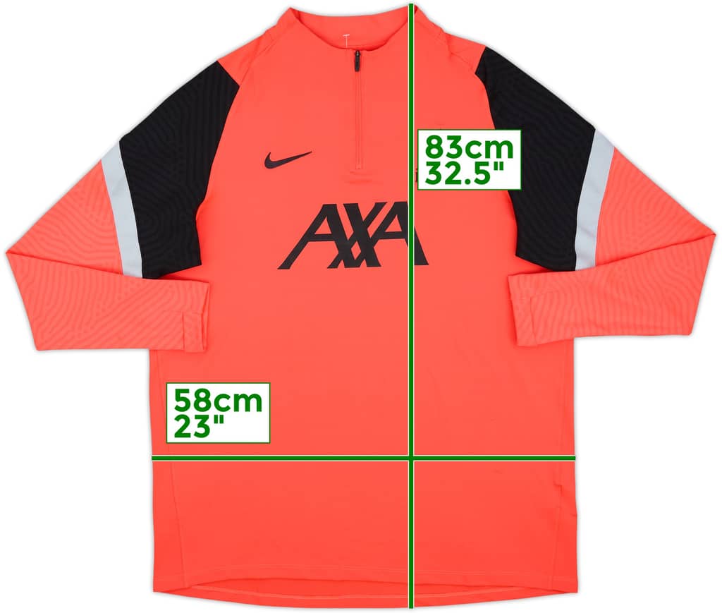 2020-21 Liverpool Nike 1/4 Zip Drill Top - 8/10 - (XL)
