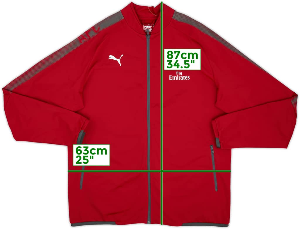 2017-18 Arsenal Puma Track Jacket - 8/10 - (3XL)