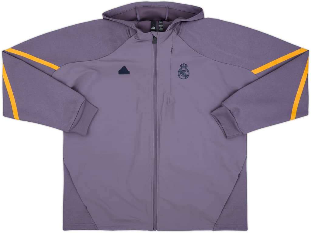 2023-24 Real Madrid Hooded Track Jacket - 8/10 - (XXL)