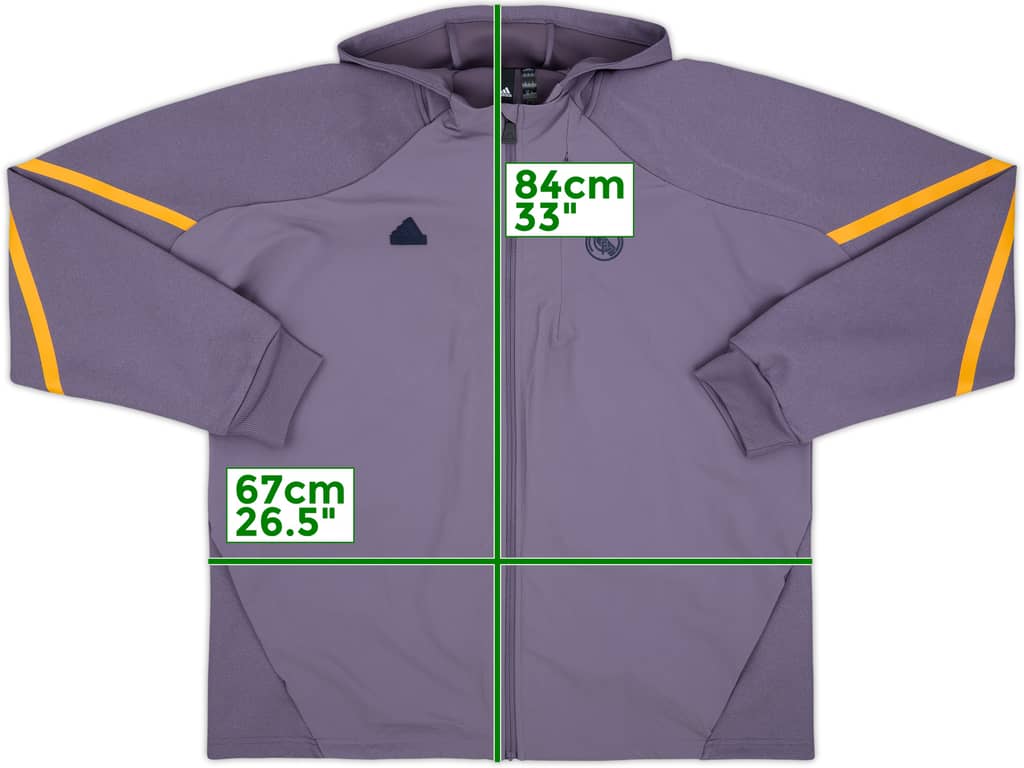 2023-24 Real Madrid Hooded Track Jacket - 8/10 - (XXL)