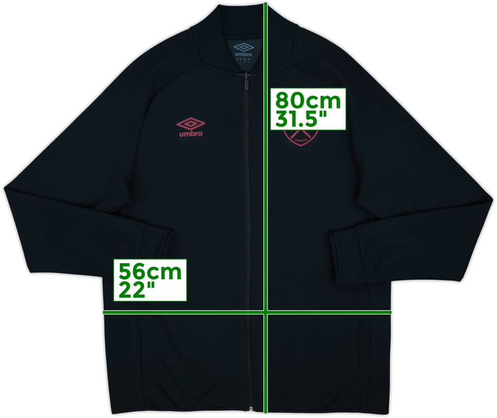 2021-22 West Ham Umbro Track Jacket - 8/10 - (L)
