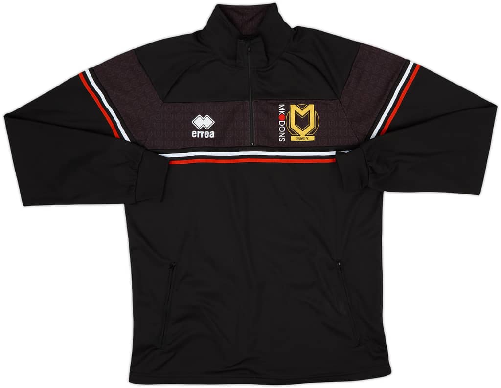 2020-21 MK Dons Errea 1/4 Zip Track Jacket - 8/10 - (L)