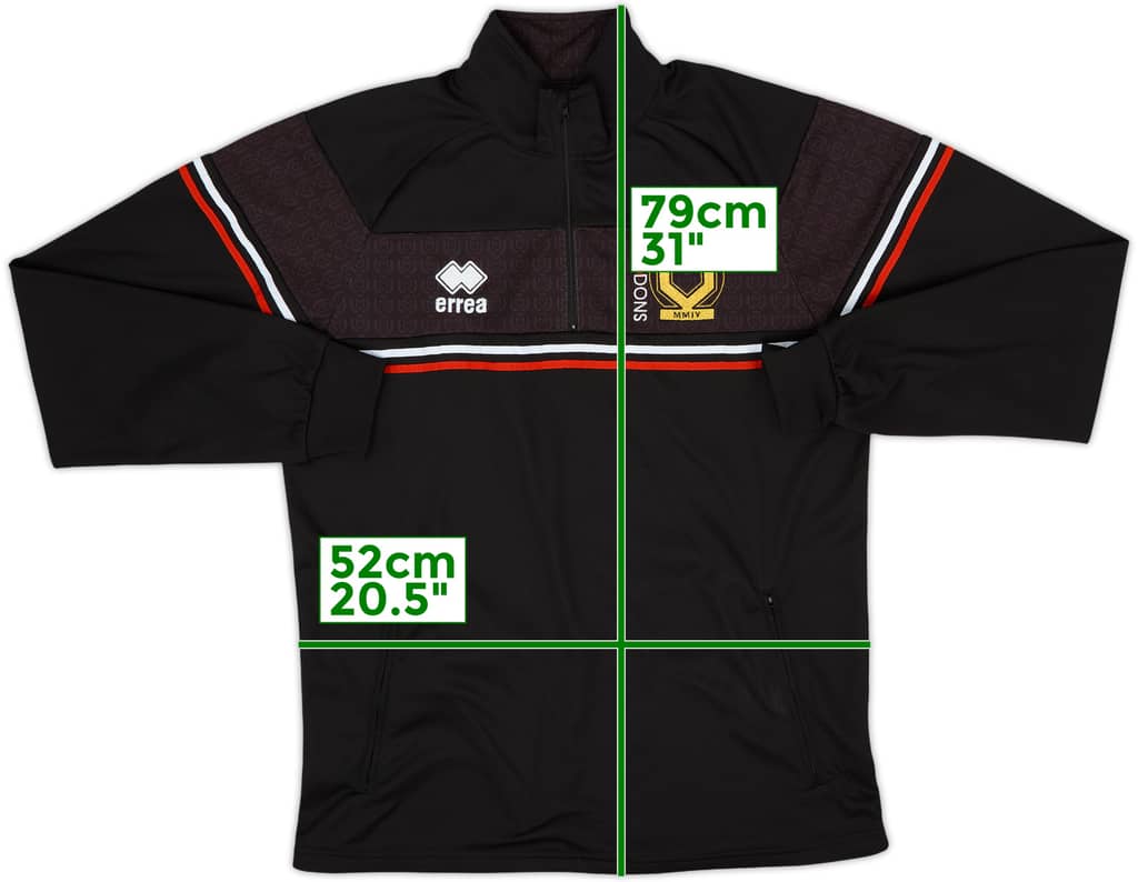 2020-21 MK Dons Errea 1/4 Zip Track Jacket - 8/10 - (L)