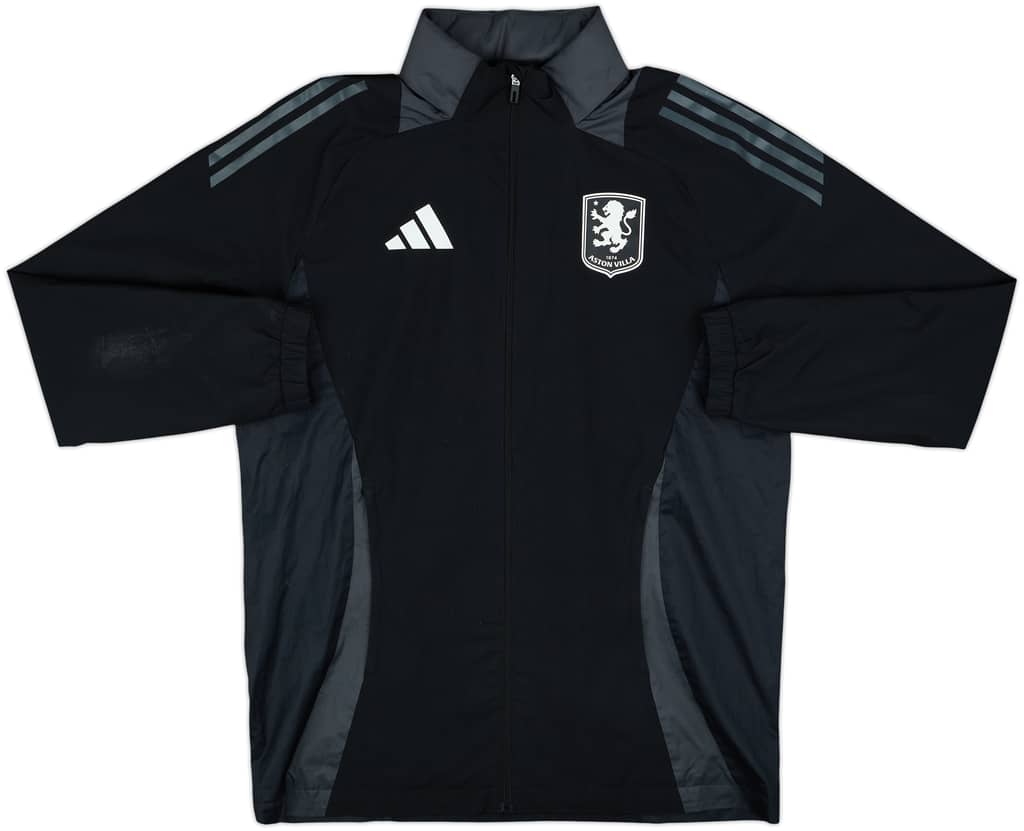 2024-25 Aston Villa adidas Hooded Rain Jacket - 6/10 - (M)