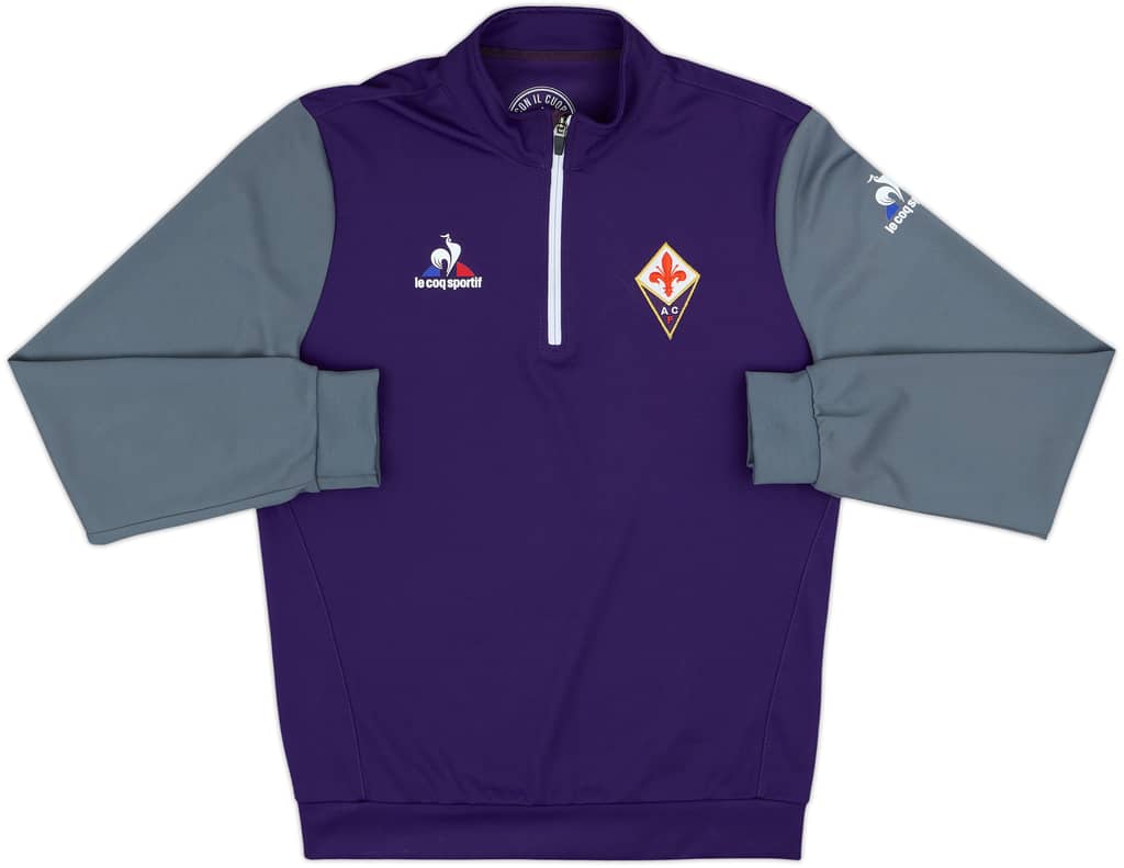 2018-19 Fiorentina Le Coq Sportif 1/4 Zip Training Top - 8/10 - (M)
