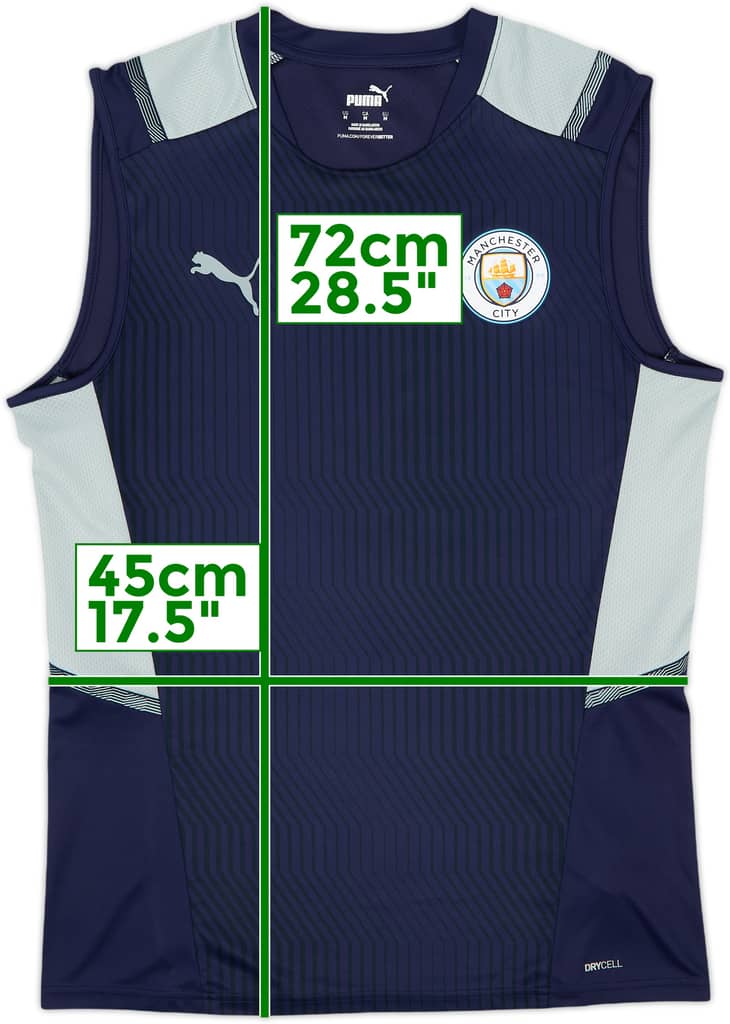 2021-22 Manchester City Puma Training Vest - 10/10 - (M)