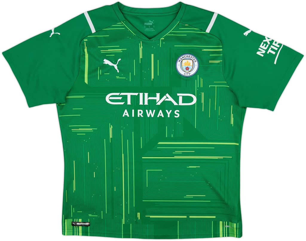 2021-22 Manchester City GK S/S Shirt - 9/10 - (XL)