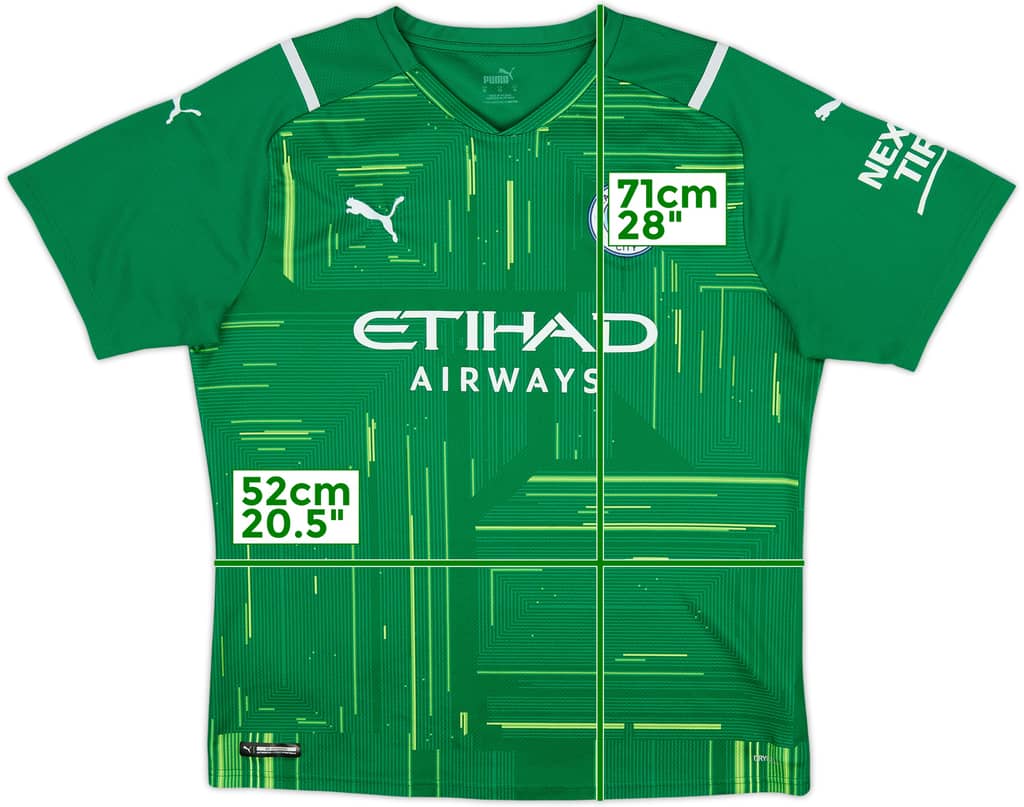 2021-22 Manchester City GK S/S Shirt - 9/10 - (XL)