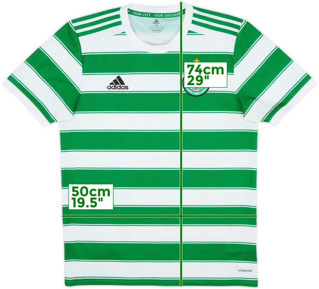 2021-22 Celtic Home Shirt - 8/10 - (M)