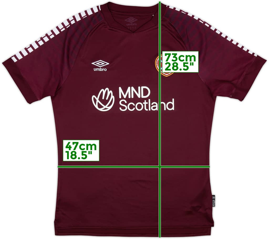 2023-24 Hearts Home Shirt - 9/10 - (M)