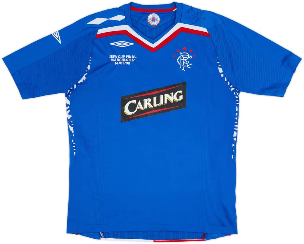 2007-08 Rangers Home Shirt - 8/10 - (L)