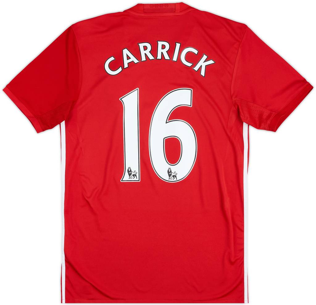 2016-17 Manchester United Home Shirt Carrick #16 - 8/10 - (S)