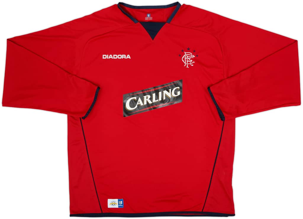 2004-05 Rangers Third L/S Shirt - 8/10 - (XL)