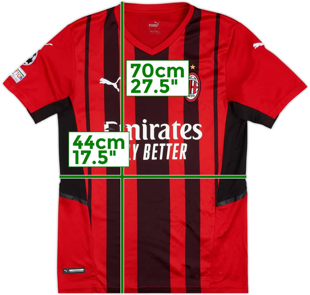 2021-22 AC Milan Home Shirt - 4/10 - (M)
